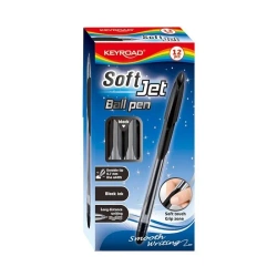 Długopis klasyczny czarny 0,7mm (12szt) - Keyroad