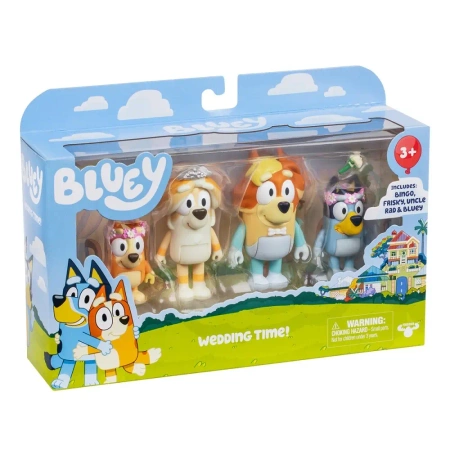 Bluey. Figurki 4Pak. Wesele Wujka - TM Toys