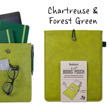 Bookaroo Books & Stuff - etui na książkę - zielone - IF