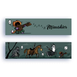 Zakładka kartonowa - Miauskier - Molom