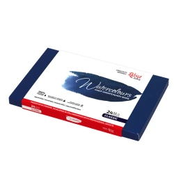 Farby akwarelowe w kostkach classic 24 kolory - ROSA