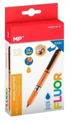 Zakreślacz fluorescencyjny Click pomarańcz (12szt) - MP Main Paper