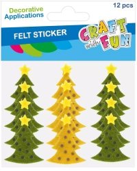 Ozdoba Bn Filc Choinka 12szt/2kol Cf 12/144