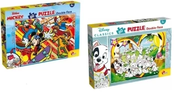 Puzzle dwustronne Plus 60 Klasyka Disney - Lisciani