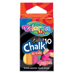 Kreda Colorino Kids kolorowa bezpyłowa 10 sztuk - PATIO