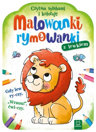 Malowanki rymowanki z lewkiem. Czytam sylabami i koloruję - Agnieszka Bator