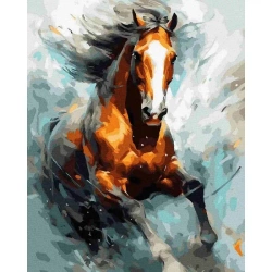 Malowanie po numerach - Szybki koń 40x50cm - Twoje Hobby