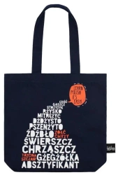 Torba bawełniana granatowa Learn Polish - Nadwyraz