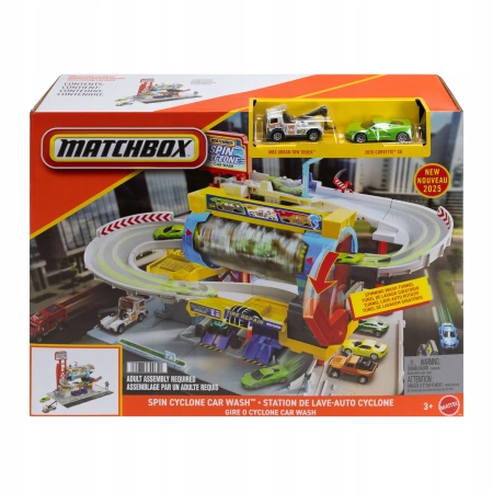 MATCHBOX ZESTAW Myjnia Turbo Cyklon zestaw z 2 autkami