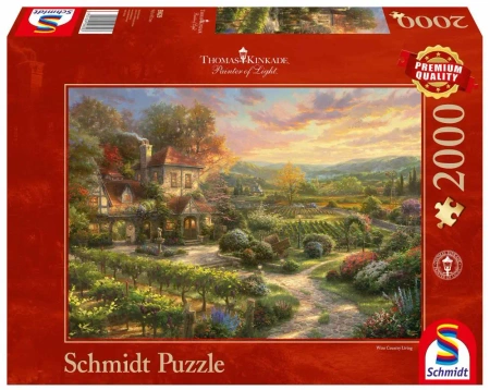 Puzzle 2000 PQ T. Kinkade Winnica 108394 - Schmidt Puzzle