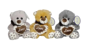 Miś z sercem 15cm MIX - Sun-Day