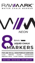 Markery kredowe neonowe 8 kolorów - Rawmark