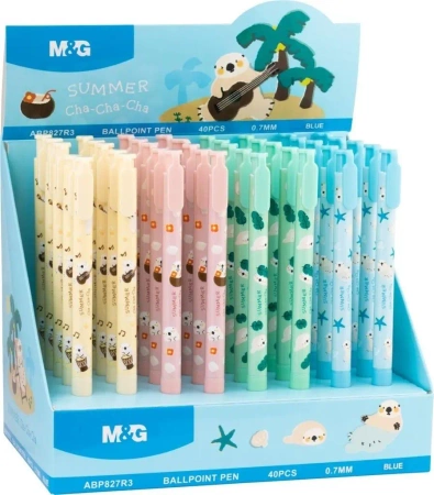 Długopis automatyczny Cha Cha nieb. (40szt) M&G - M&G