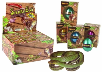 Wykluwające się rosnące magiczne jajko Węże 6cm - Leantoys