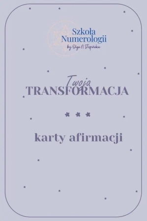 Karty afirmacyjne Twoja Transformacja - Olga N Stępińska