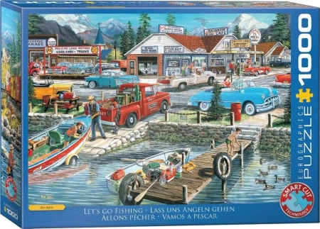 Puzzle 1000 Let's Go Fishing by Ken Zylla 6000-5868 - Eurographics