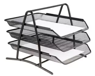 Półka na akta czarna - NET