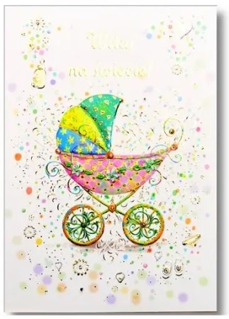 Kartka okolicznościowa Narodziny TS61 - Trend