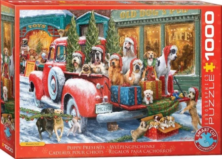 Puzzle 1000 Dogs on Truck by Ali Corti 6000-5993 - Eurographics