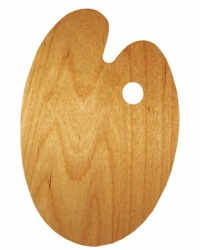 Paleta malarska drewniana Owal 20x30cm - Rosa