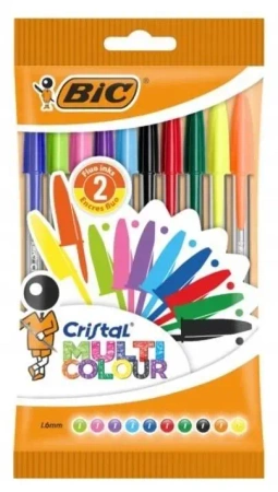 Długopis Cristal Multicolour 10szt - BIC