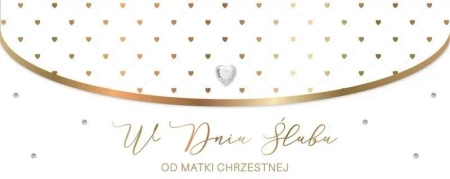 Karnet Ślub od matki chrzestnej LUX-19 - Armin Style