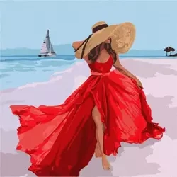 Malowanie po numerach - Letni romans 40x40cm - Ideyka