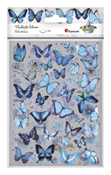 Naklejki foliowe 2 plansze motyle, kwiaty - Titanum