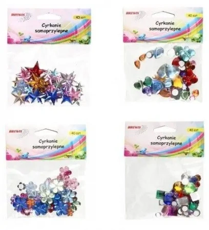 Cyrkonie samoprzylepne MIX - Brewis