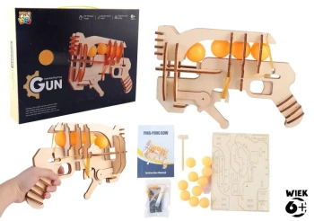 Pistolet na gumki i piłeczki ping-pong - Pro Kids