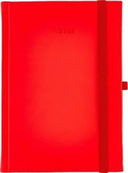 Notes A5 kratka Vivella z gumką czerwony - Wokół Nas