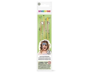 Zestaw 3 pędzli do malowania twarzy - Godan