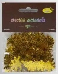 Elementy z folii śnieżynki złote 15g - Galeria Hobby