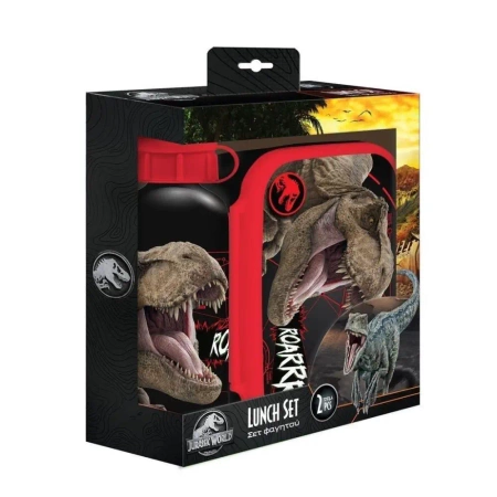 Lunchbox butelka 500ml + pudełko 800ml Jurassic - Diakakis