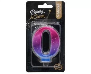 Świeczki Urodzinowe Cyferki 0 Metalc Night Gob/c