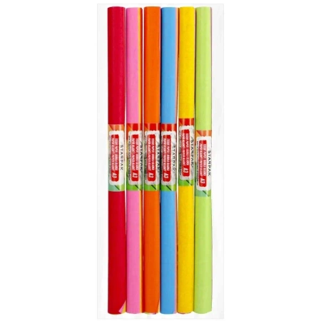 Bibuła gładka 10 kolorów A3 (6szt) - STARPAK