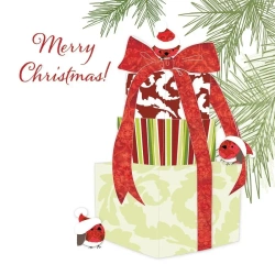 Karnet Swarovski kwadrat CL0606 Święta Prezent - Clear Creations