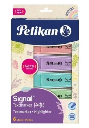 Zakreślacz Signal Pastel 6 kolorów - PELIKAN