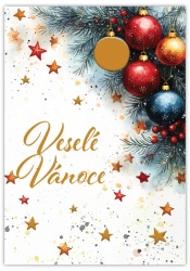 Karnet Wesołych Świąt - Vesele Vanoce Cestina - Trend