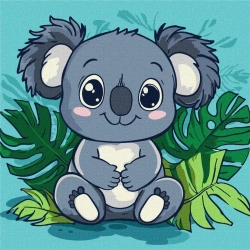 Malowanie po numerach - Wesoła koala Kids - Ideyka