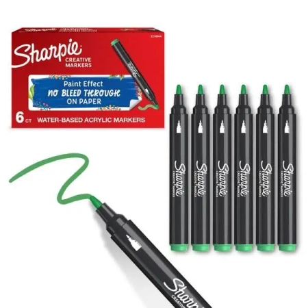 Markery akrylowe jasnozielone (6szt) - Sharpie