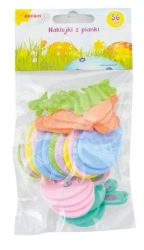 Naklejki wielkanocne z pianki 36szt - Brewis