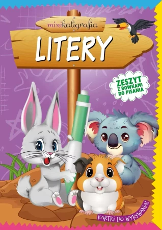 Minikaligrafia. Litery. Zeszyt z rowkami do pisania - praca zbiorowa