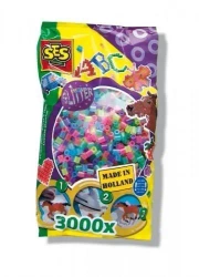 Koraliki do prasowanek - neonowy MIX kol. z brok. - SES NL