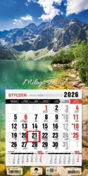 Kalendarz 2026 jednodzielny mini Tatry - Pan Kalendarzyk