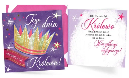 Karnet Urodziny (królowa) - Kukartka
