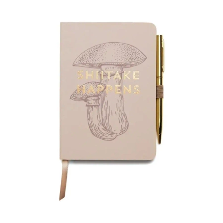 Notatnik z długopisem Shiitake Happens - Designworks Ink