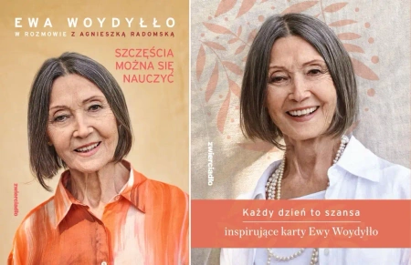 Szczęścia można się nauczyć + Każdy dzień to szansa Inspirujące karty - Ewa Woydyłło
