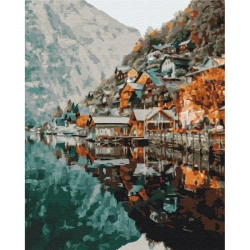 Malowanie po numerach BRUSHME 40x50cm Widok na Gelstatt