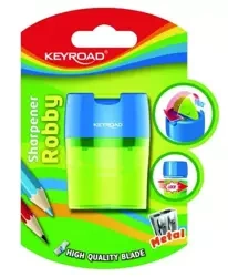 Temperówka metalowa podwójna z pojemnikiem MIX - Keyroad